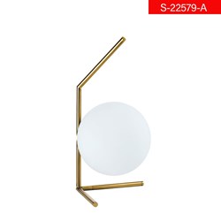 שולחן עמית לבן+זהב- A מק"ט : S-22579-A